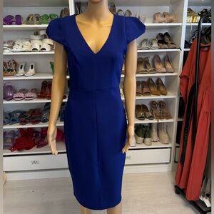 Homecoming Royal Blue Midi Cocktail Dress
